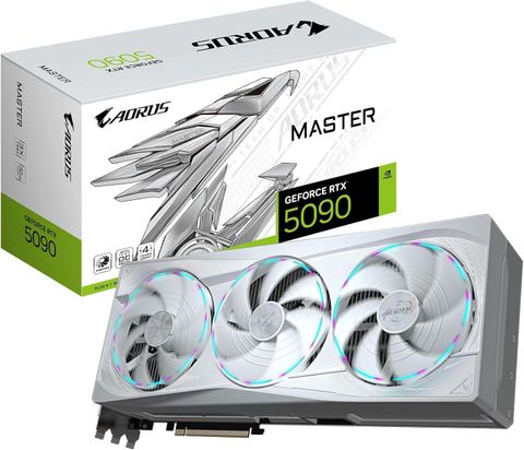 RTX 5090 32GB AORUS MASTER ICE GDDR7 3 FAN WHITE GRAPHICS CARD GIGABYTE